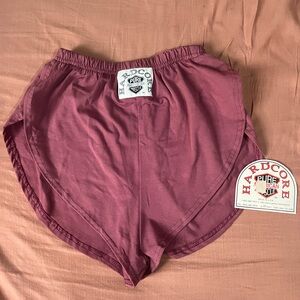 Soft Maroon Vintage Hardcore Pure American Muscle Hot Pants NWT made in USA